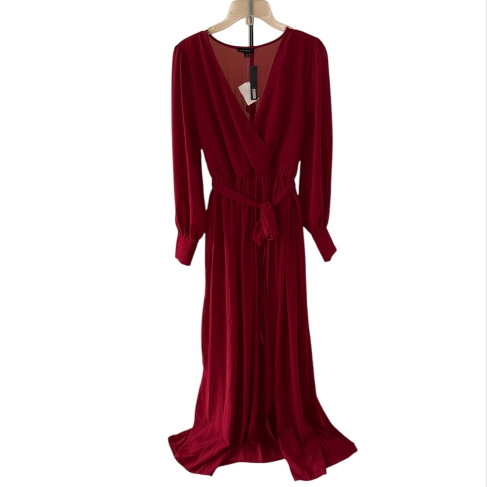 Miss Avenue Scarlet Chiffon Maxi Dress